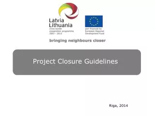 Project Closure Guidelines