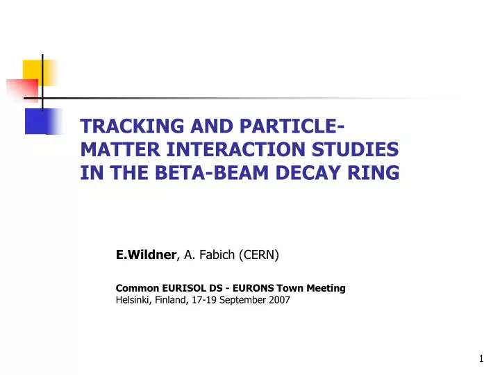 tracking and particle matter interaction studies in the beta beam decay ring