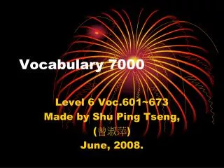 vocabulary 7000