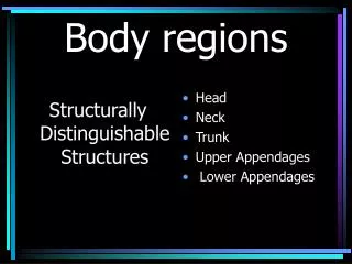 Body regions