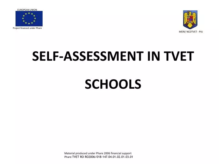self assessment in tvet schools