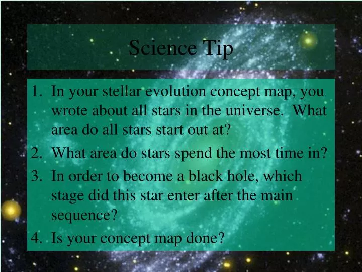 science tip