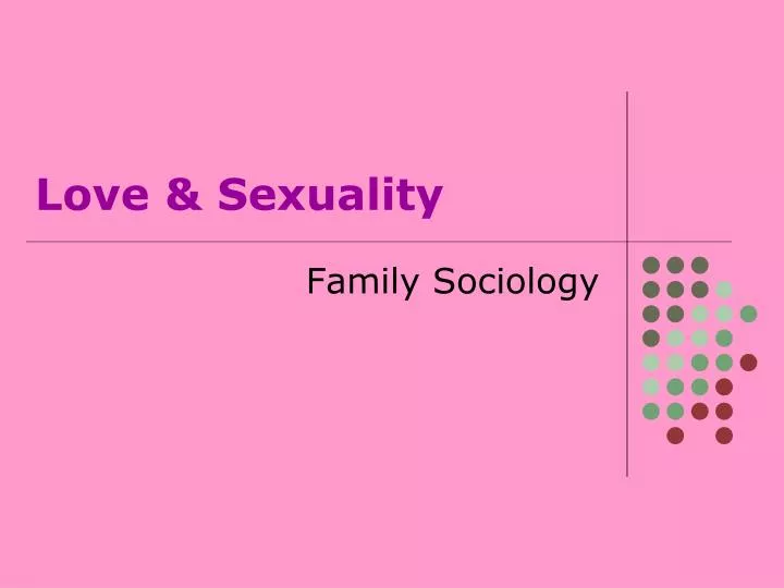 love sexuality