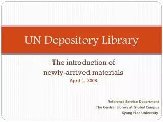 un depository library