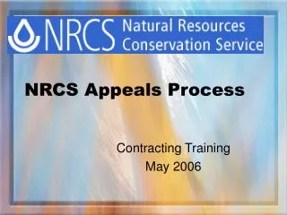 NRCS Appeals Process