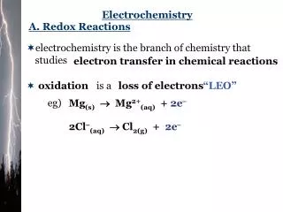 A. Redox Reactions