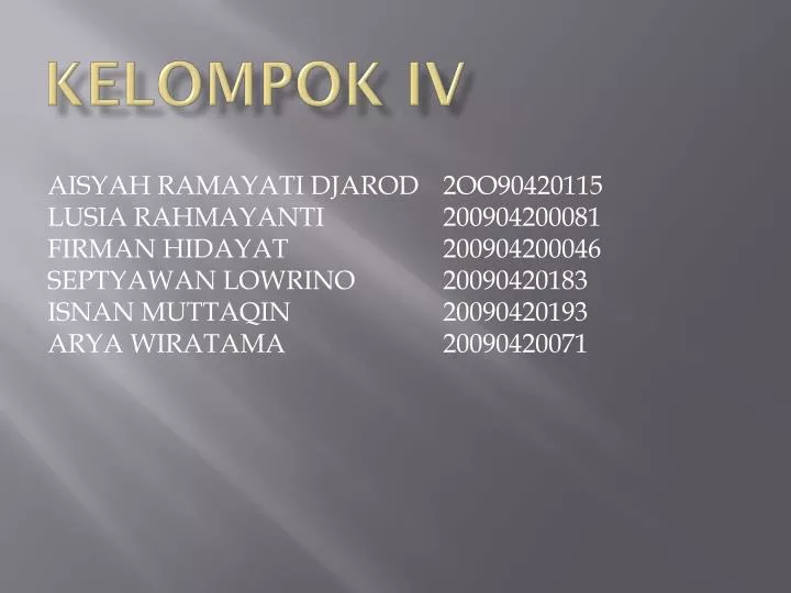 kelompok iv