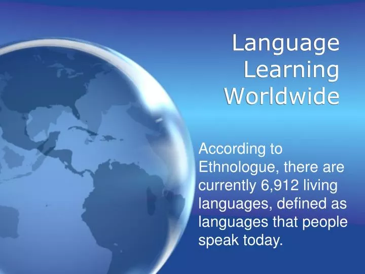 language learning worldwide