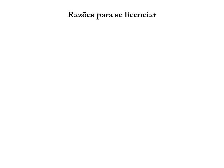 raz es para se licenciar