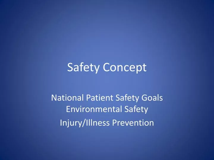 safety concept
