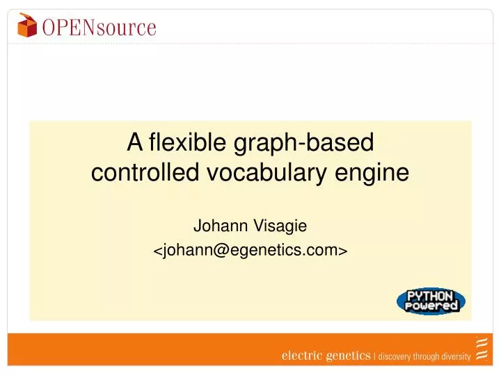 a flexible graph based controlled vocabulary engine