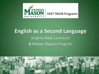 English as a Second Language Virginia State Licensure &amp; Master Degree Program