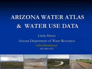 ARIZONA WATER ATLAS &amp; WATER USE DATA