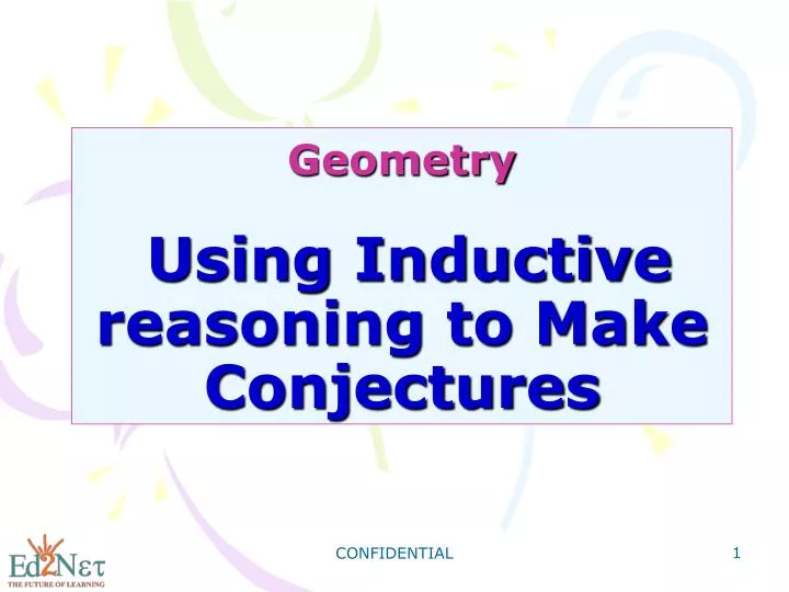 geometry using inductive reasoning to make conjectures