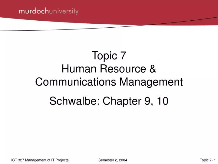 topic 7 human resource communications management