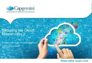 Securing the Cloud: Masterclass 2