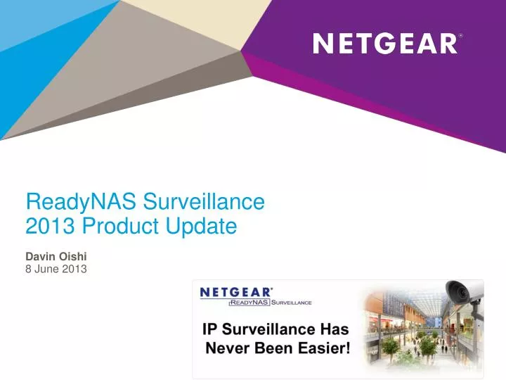 readynas surveillance 2013 product update