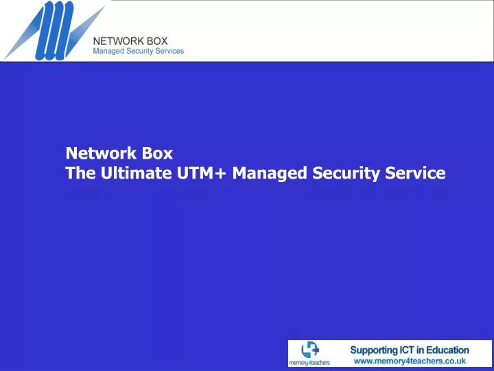 network box the ultimate utm managed security service