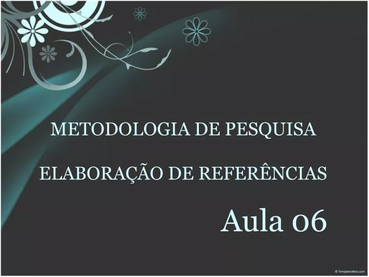 metodologia de pesquisa elabora o de refer ncias