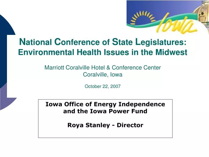 iowa office of energy independence and the iowa power fund roya stanley director