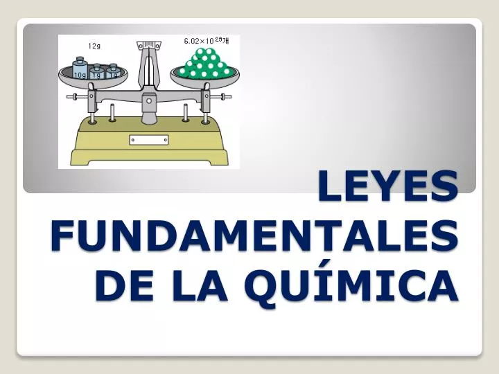 leyes fundamentales de la qu mica