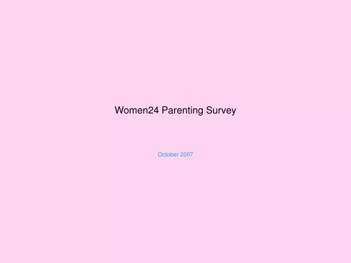 women24 parenting survey