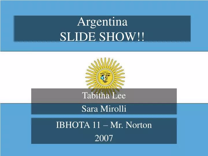 argentina slide show
