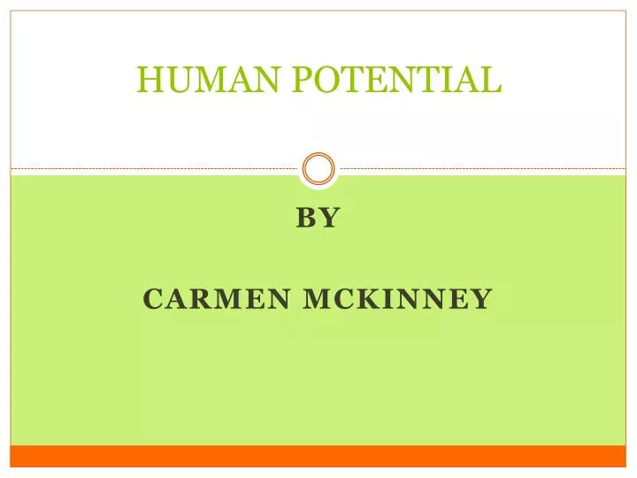 human potential