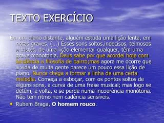 texto exerc cio