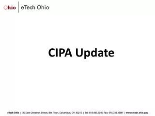 CIPA Update
