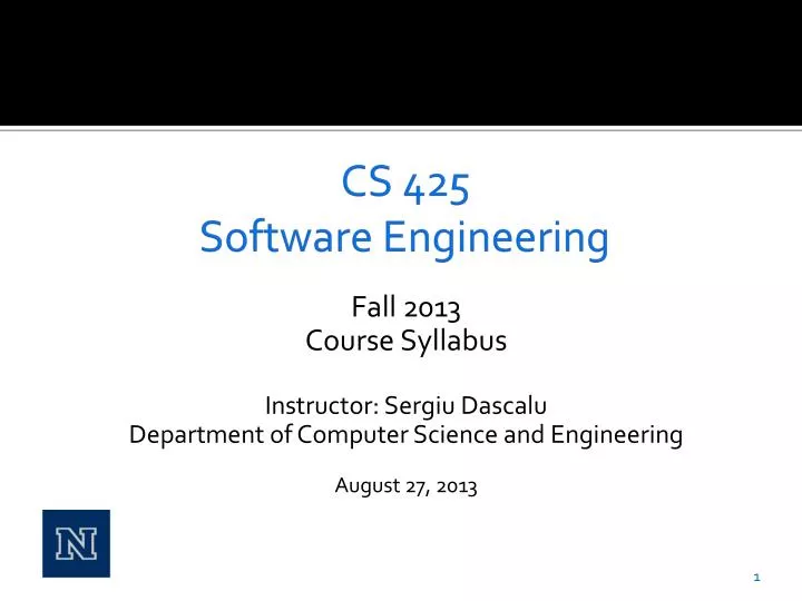 cs 425 software engineering