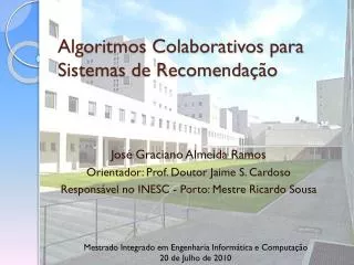 algoritmos colaborativos para sistemas de recomenda o
