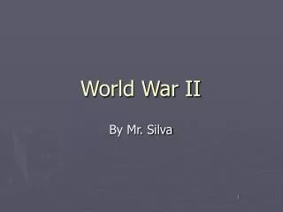 World War II