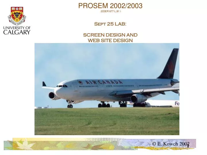 prosem 2002 2003 eder 677 l 91 sept 25 lab screen design and web site design