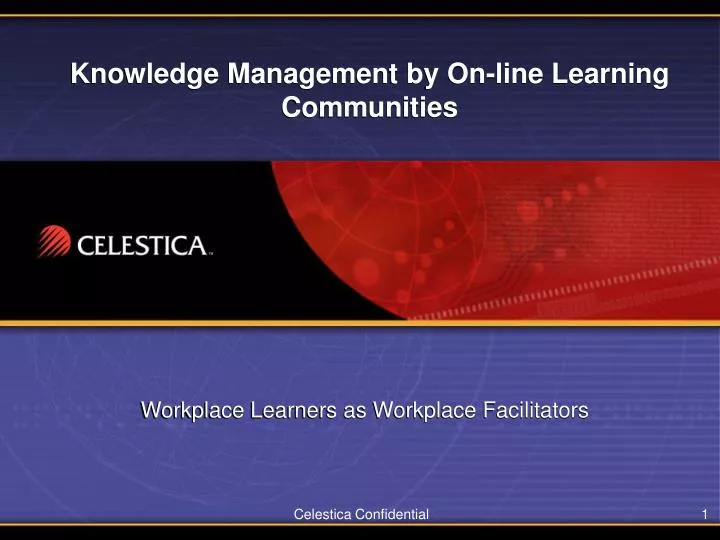 knowledge management by on line learning communities