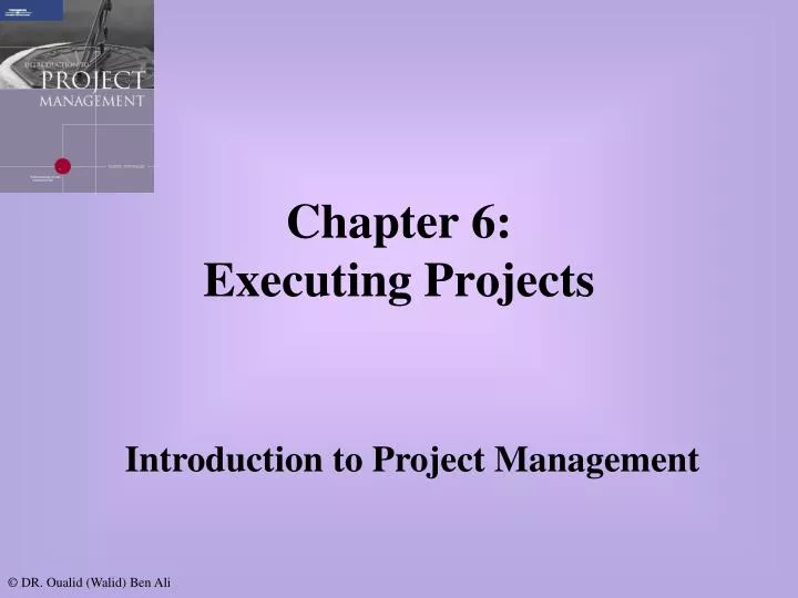 chapter 6 executing projects
