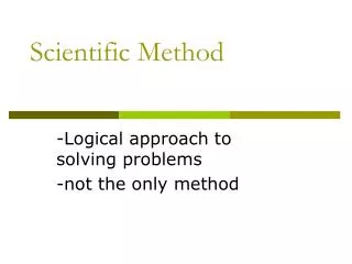 Scientific Method