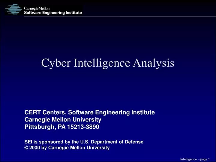 cyber intelligence analysis