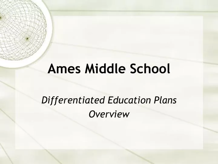 ames middle school