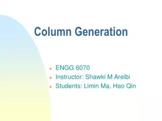 Column Generation