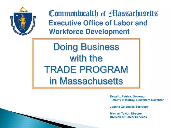 doing business with the trade program in massachusetts