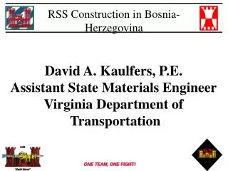 RSS Construction in Bosnia-Herzegovina