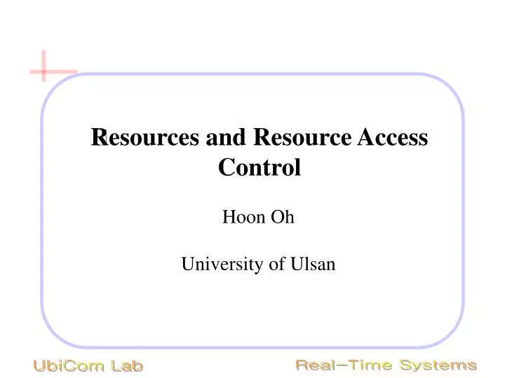 resources and resource access control
