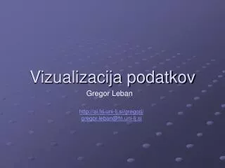 vizualizacija podatkov