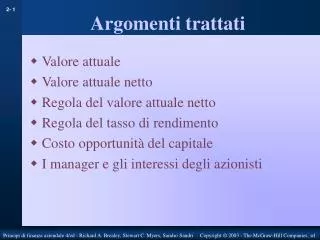 argomenti trattati