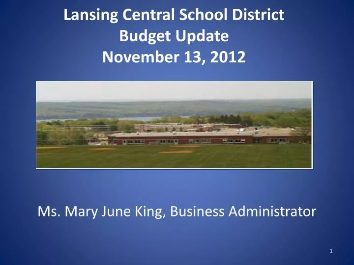 lansing central school district budget update november 13 2012