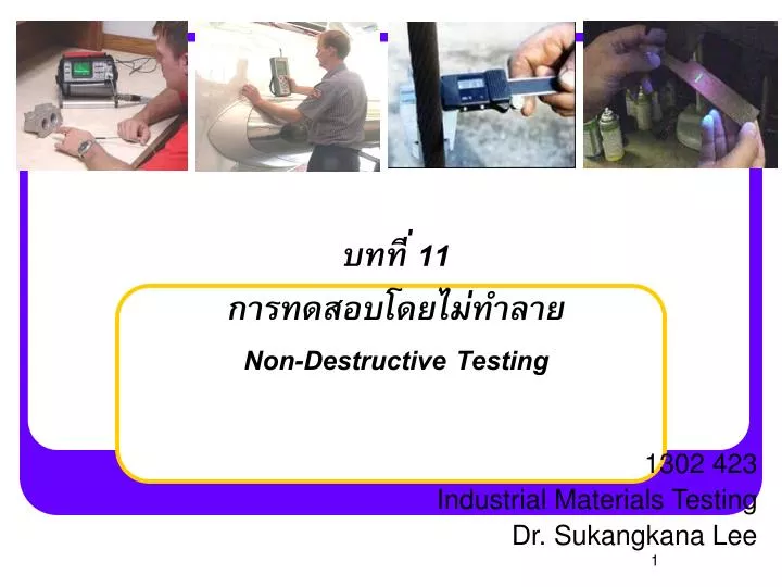 11 non destructive testing