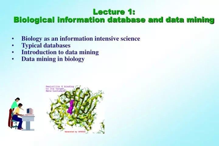 lecture 1 biological information database and data mining