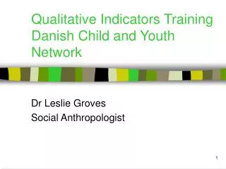 Qualitative Indicators Training Danish Child and Youth Network