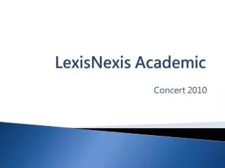 lexisnexis academic